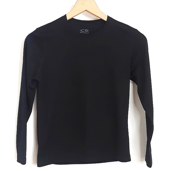 Champion - Boy's Large Black Long Sleeve T-shirt - Picture 1 of 4
